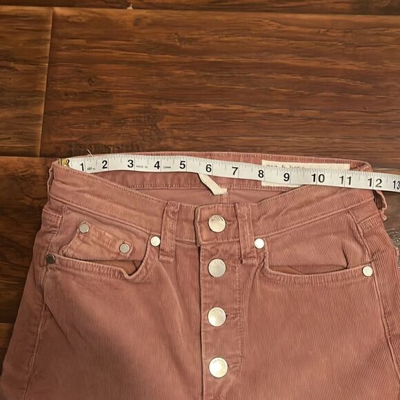 Rag & Bone Distressed Nina High Rise Ankle Skinny Raw Hem Corduroy Pants - Picture 7 of 14